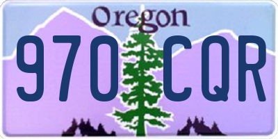 OR license plate 970CQR