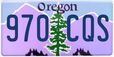 OR license plate 970CQS
