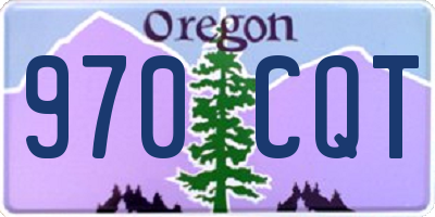 OR license plate 970CQT