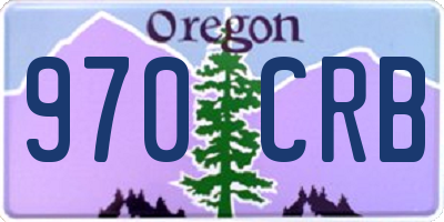 OR license plate 970CRB