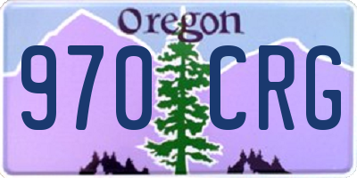 OR license plate 970CRG