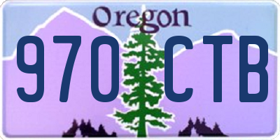 OR license plate 970CTB