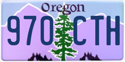 OR license plate 970CTH