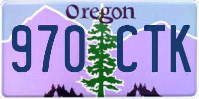 OR license plate 970CTK