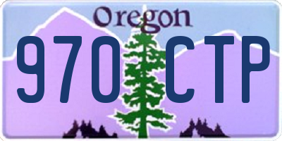 OR license plate 970CTP