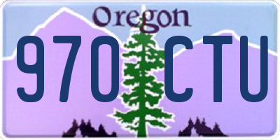 OR license plate 970CTU