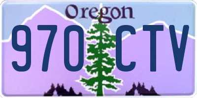 OR license plate 970CTV