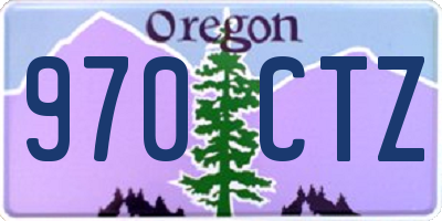 OR license plate 970CTZ