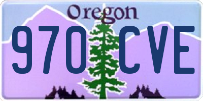 OR license plate 970CVE