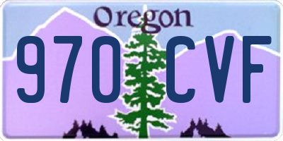 OR license plate 970CVF