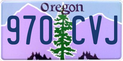 OR license plate 970CVJ