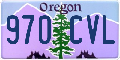 OR license plate 970CVL