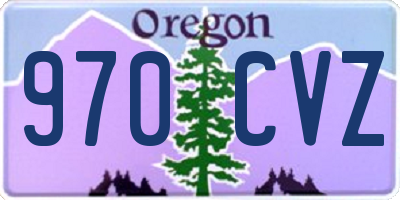 OR license plate 970CVZ
