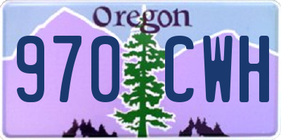 OR license plate 970CWH
