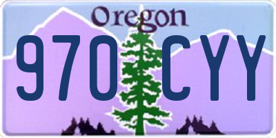 OR license plate 970CYY