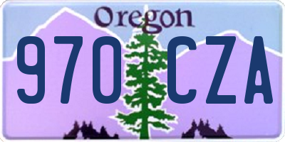 OR license plate 970CZA