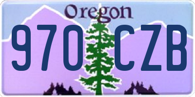 OR license plate 970CZB