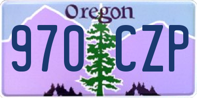 OR license plate 970CZP
