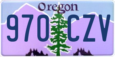 OR license plate 970CZV