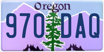 OR license plate 970DAQ