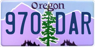 OR license plate 970DAR