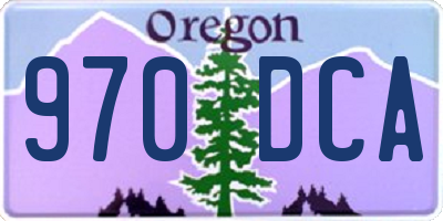 OR license plate 970DCA