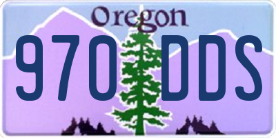 OR license plate 970DDS