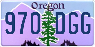 OR license plate 970DGG