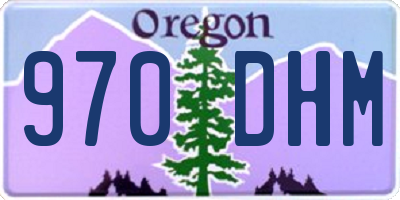 OR license plate 970DHM