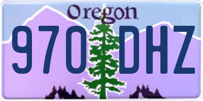 OR license plate 970DHZ