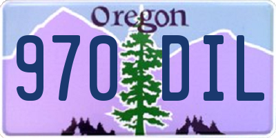 OR license plate 970DIL