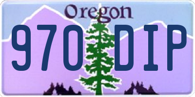 OR license plate 970DIP