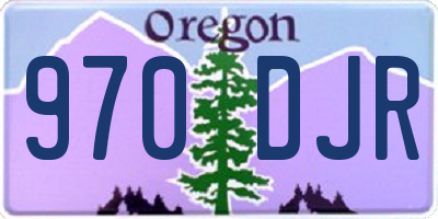 OR license plate 970DJR