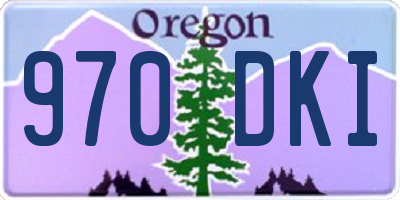 OR license plate 970DKI