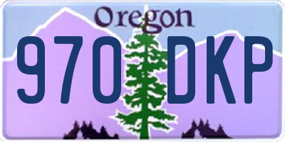 OR license plate 970DKP