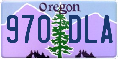 OR license plate 970DLA