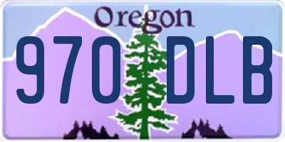 OR license plate 970DLB
