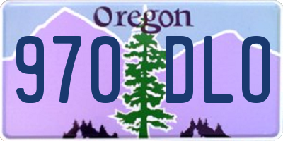 OR license plate 970DLO