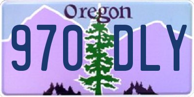 OR license plate 970DLY