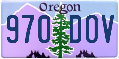 OR license plate 970DOV