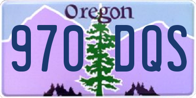 OR license plate 970DQS