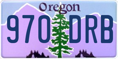 OR license plate 970DRB
