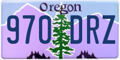 OR license plate 970DRZ