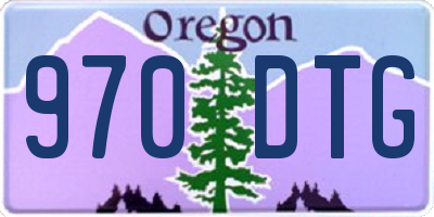 OR license plate 970DTG