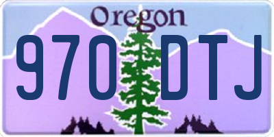 OR license plate 970DTJ