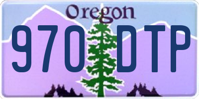 OR license plate 970DTP