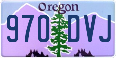 OR license plate 970DVJ