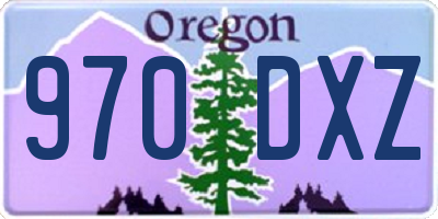 OR license plate 970DXZ
