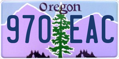 OR license plate 970EAC