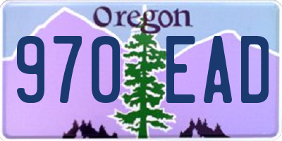 OR license plate 970EAD